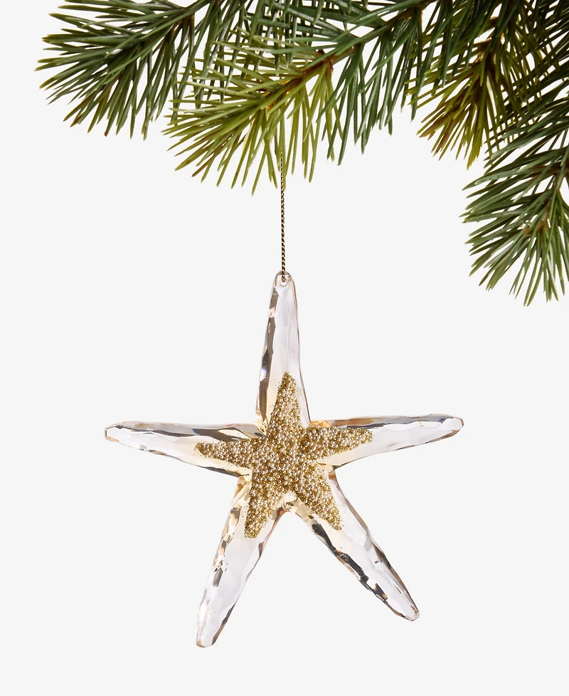 Holiday Lane Seaside Starfish Embellished Ornament, Macy's Exclusive