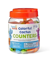 Hand2Mind Colorful Cactus Counters