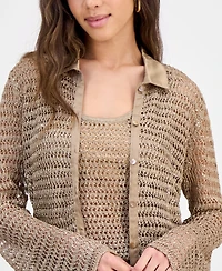 Guess Women's Bella Embellished Knit Shirt