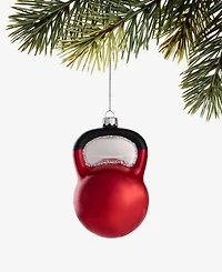 Holiday Lane Sports Glass Kettlebell Ornament, Macy's Exclusive