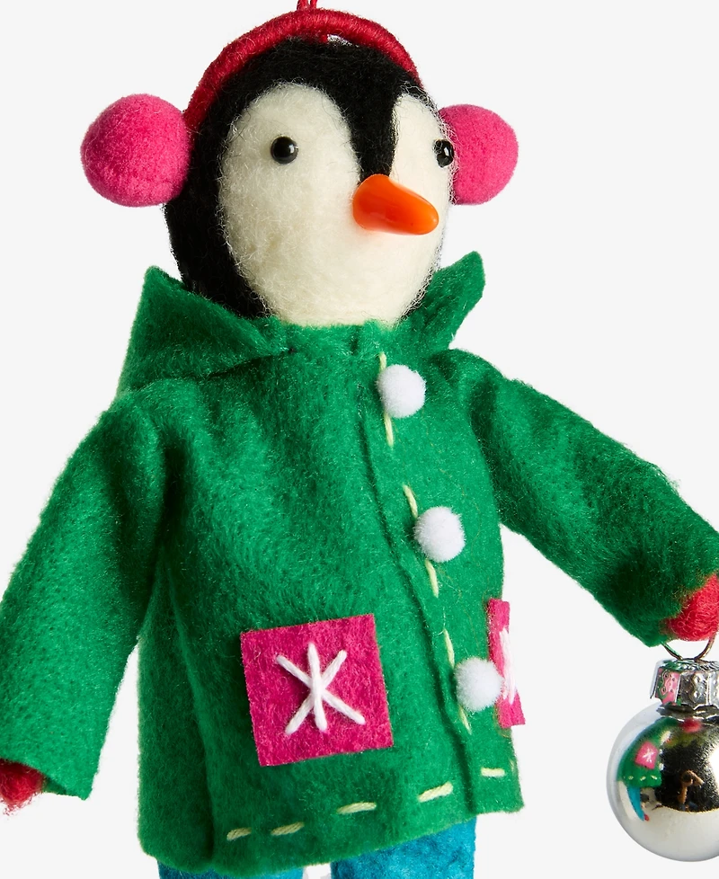 Holiday Lane Tiny Tidings Dressed-Up Penguin Ornament, Macy's Exclusive