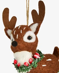 Holiday Lane Tiny Tidings Fabric Deer Ornament, Macy's Exclusive
