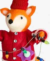 Holiday Lane Tiny Tidings Fabric Fox Ornament, Macy's Exclusive