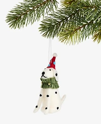 Holiday Lane Tiny Tidings Felted Dog with Hat Ornament, Macy's Exclusive