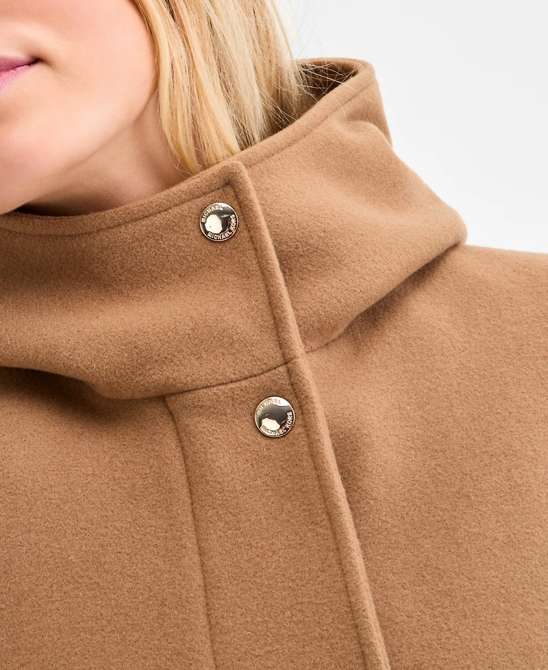 Michael Kors Women's Hooded Button-Front Coat, Exclusively at Macy's