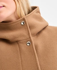 Michael Kors Women's Hooded Button-Front Coat, Exclusively at Macy's
