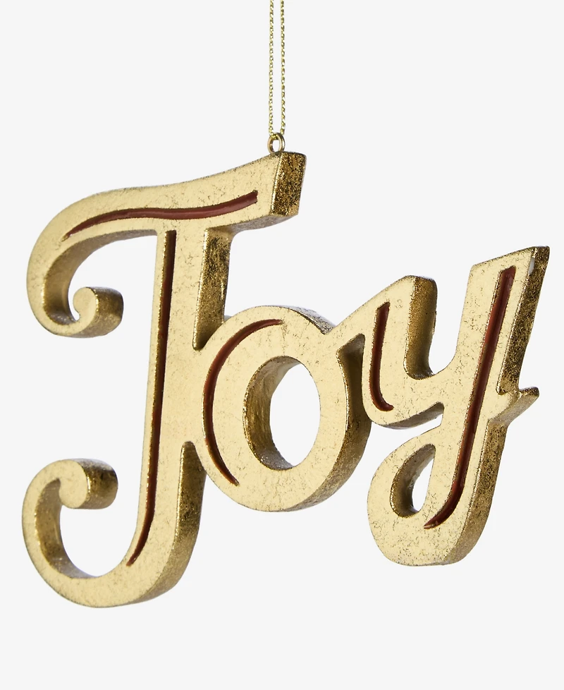 Holiday Lane Blessed Joy Gold-Tone Ornament, Macy's Exclusive