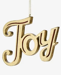 Holiday Lane Blessed Joy Gold-Tone Ornament, Macy's Exclusive