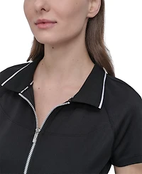 Dkny Sport Women's Court Pique Knit Polo Dress