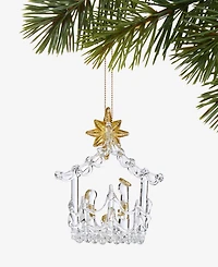 Holiday Lane Blessed Glass Holy Family Ornament, Macy's Exclusive