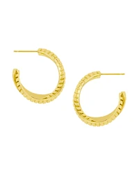 And Now This Textured X C Hoop Earrings