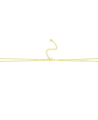 And Now This Cubic Zirconia Double Layer Y Necklace
