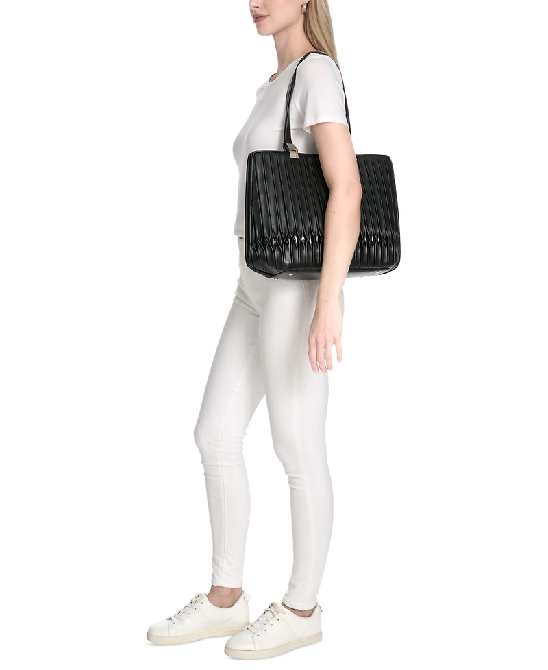 Calvin Klein Granite Pleated Tote Bag