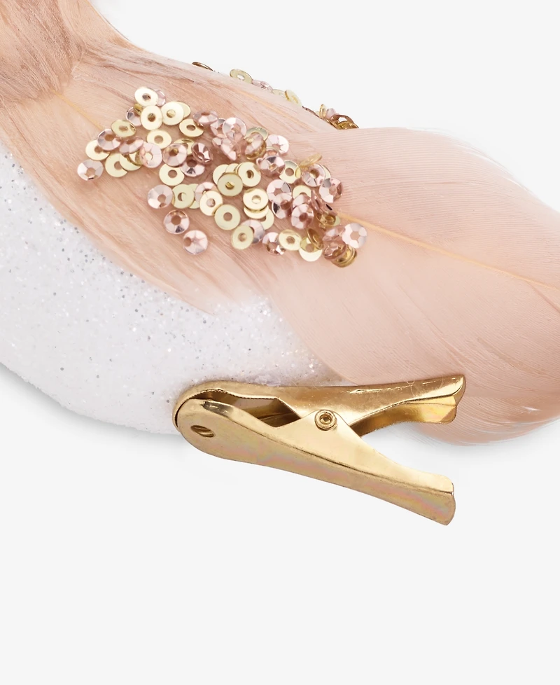 Holiday Lane Gilded Glamour Feather Bird Clip Ornament, Macy's Exclusive