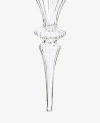 Holiday Lane Iced Delight Glass Frosted Finial Ornament, Macy's Exclusive