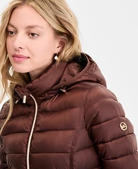 Michael Kors Women's Hooded Shine Packable Puffer Coat, Exclusively at Macy's