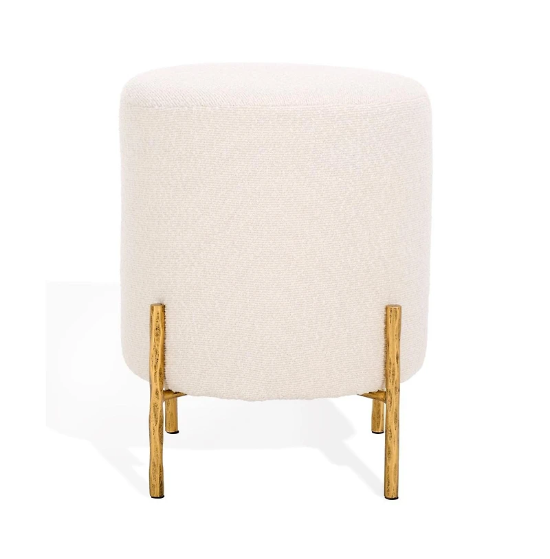 Jessa Round Boucle Ottoman