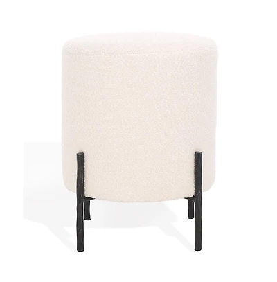 Jessa Round Boucle Ottoman