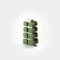 WeGym SafeGrip Dumbbells Upper Set with Light Rack - 10, 12, 15, 20lbs