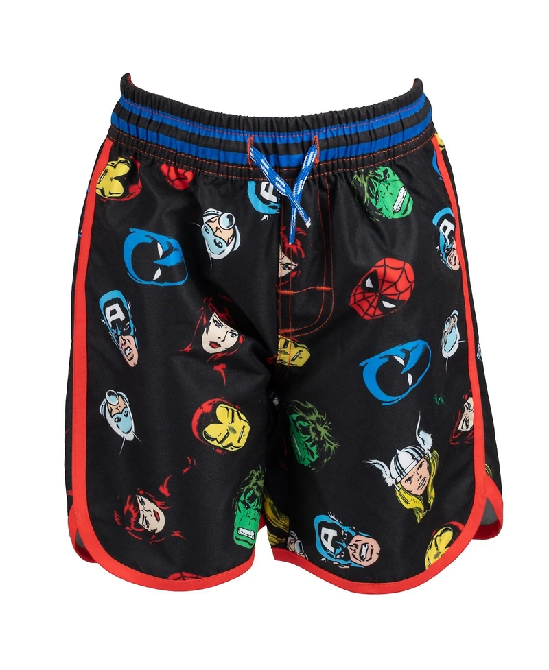 Avengers Boys Upf 50+ Rash Guard and Swim Trunks Outfit Set