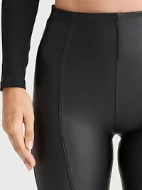 Freddy Women's Faux Leather High-Rise Sculpting Super Flares