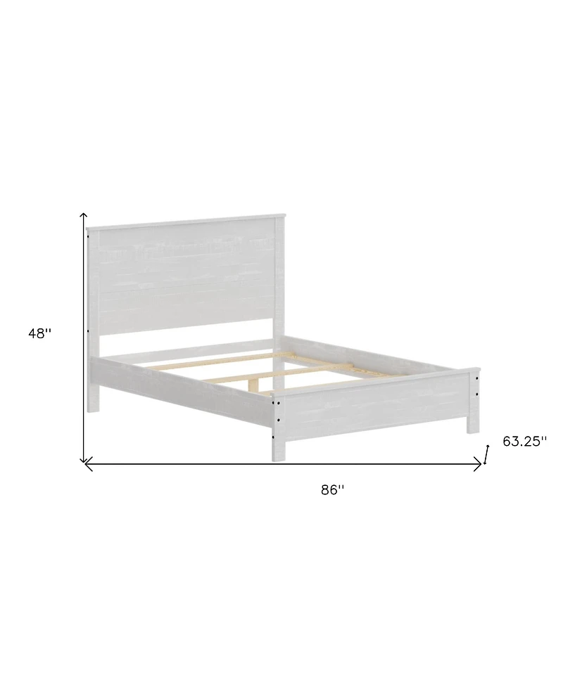 Heavy-Duty Solid Wood Bed Frame – Minimalist & Modern Support