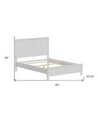Heavy-Duty Solid Wood Bed Frame – Minimalist & Modern Support