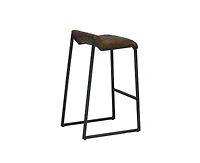 Iron Backless Counter Height Bar Chair for Kitchen or Home Bar