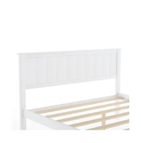Platform Bed in Solid and Engineered Wood for Modern or Classic Bedrooms