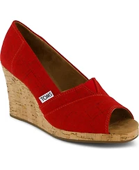 Toms Women's Slip On Wedge Sandals
