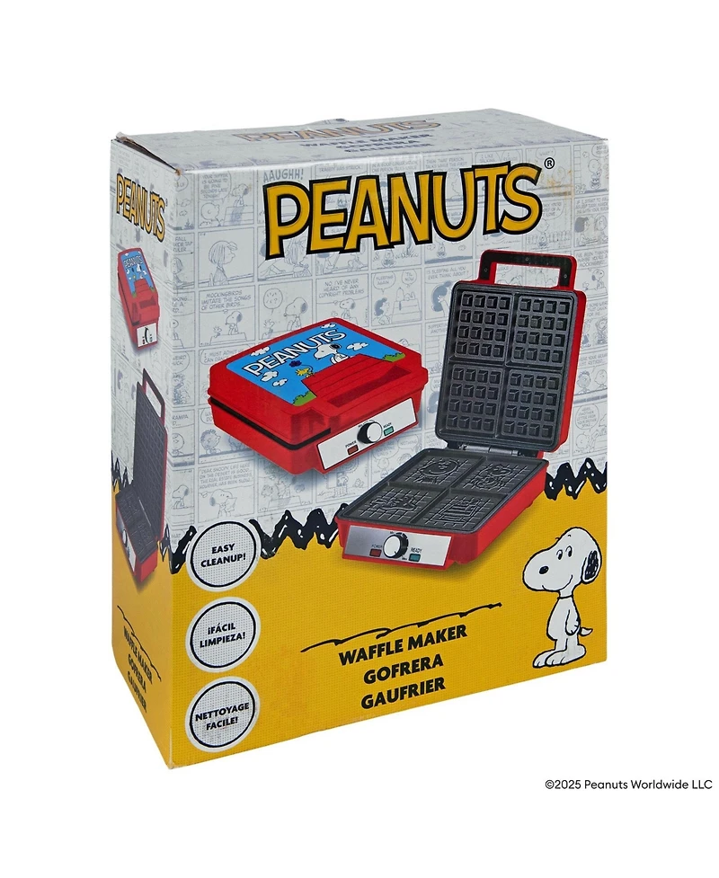 Uncanny Brands Peanuts Deluxe Waffler