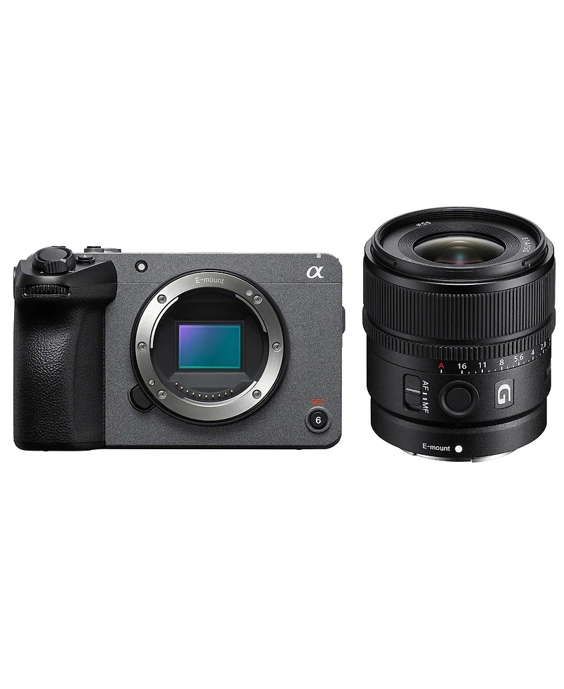 Sony Sony FX30 Super 35 Cinema Line Camera with Sony E 15mm f/1.4 G Lens & Slinger Multi-Device Shoulder Bag, Extra Battery, Sd Card