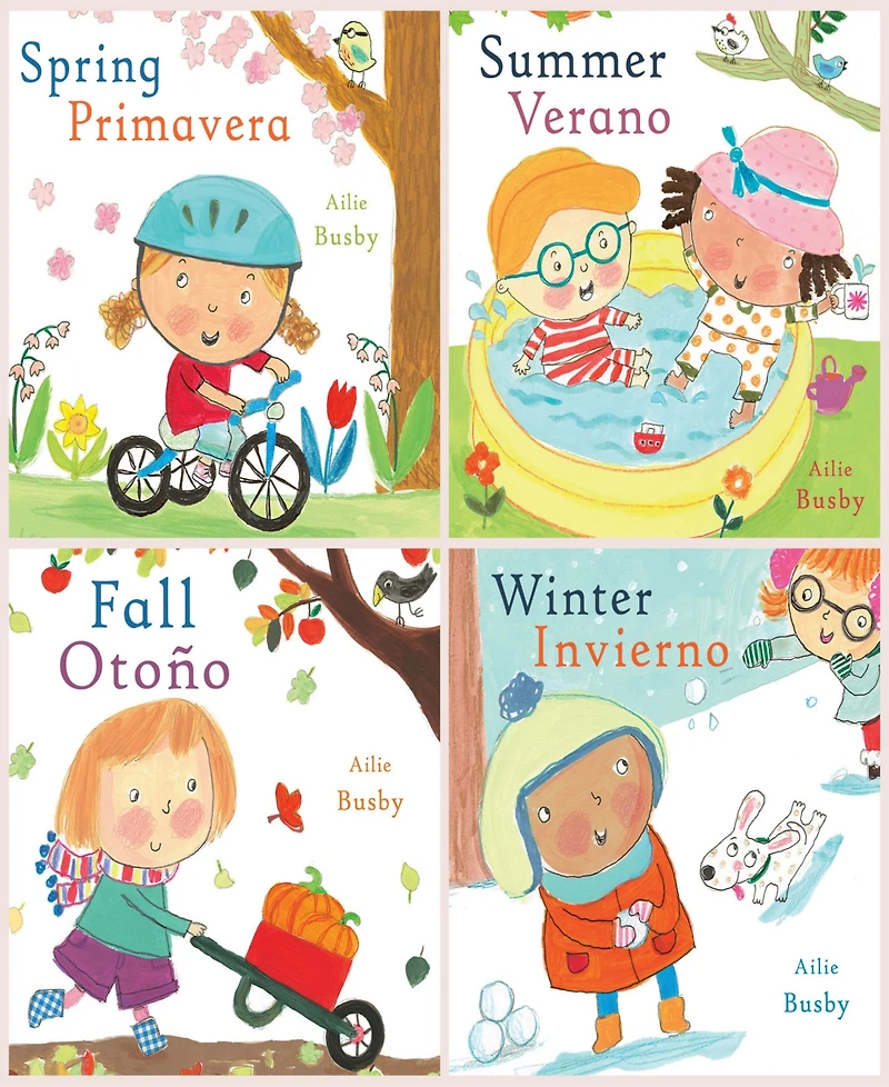 Child's Play Books Seasons Bilingual Books, Set of 4