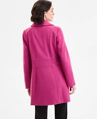 Anne Klein Women's Double-Breasted Peacoat, Exclusively at Macy's