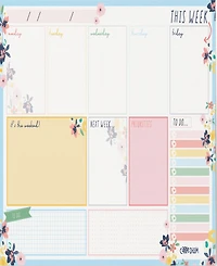 Pukka Pads Weekly Ditzy Floral Planner Pad, Pack 6