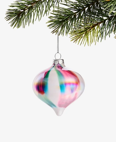 Holiday Lane Pastel Shine Rainbow Onion Ornament, Macy's Exclusive