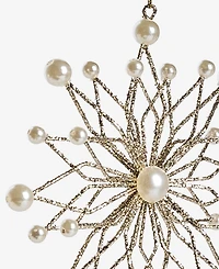 Holiday Lane Gilded Glamour Iron Gem Snowflake Ornament, Macy's Exclusive