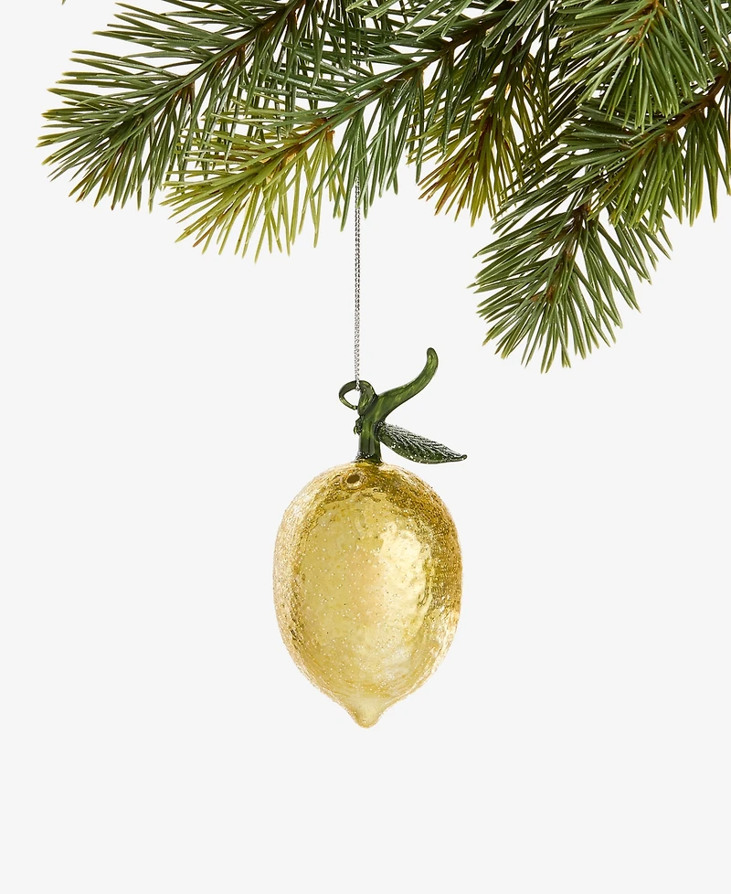 Holiday Lane Spirits Glass Lemon Ornament, Macy's Exclusive