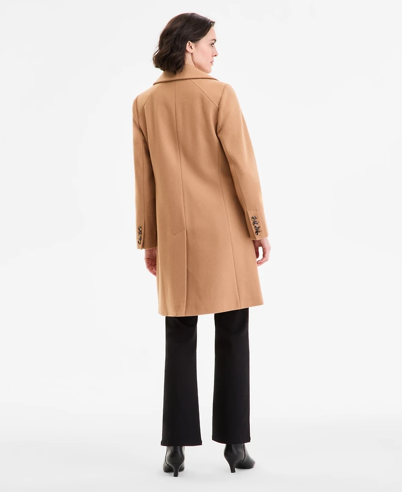 Anne Klein Women's Single-Breasted Walker Coat, Exclusively at Macy's