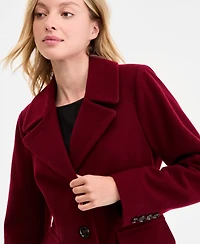 Anne Klein Women's Single-Breasted Walker Coat, Exclusively at Macy's