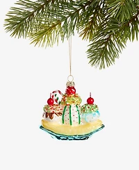 Holiday Lane Sugar Plum Banana Split Ornament, Macy's Exclusive