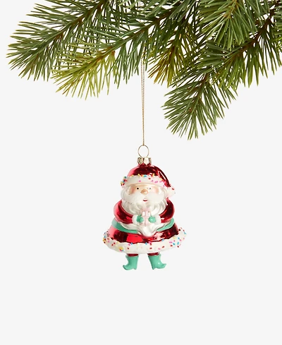 Holiday Lane Sugar Plum Sweet Santa Ornament, Macy's Exclusive