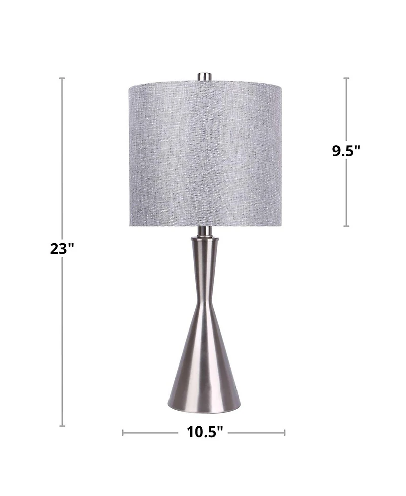 Lumisource 23" Metal Gemma Contemporary Table Lamp, Set of 2