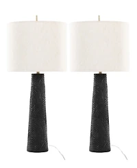 Lumisource 31" Polyresin Kona Contemporary Table Lamp, Set of 2
