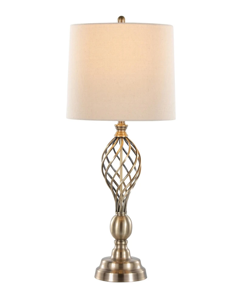 Lumisource 29" Metal Linx Twist Contemporary Table Lamp, Set of 2