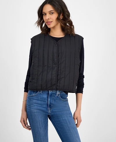 Rains Women's Stand-Collar Zip-Front Vest