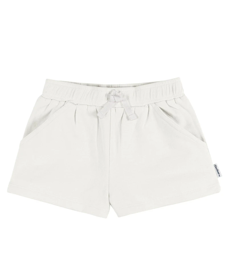 Gerber Toddler Girls Knit Shorts, 3-Pack