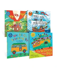 Barefoot Books Kindergarten Transportation Singalongs Book Bundle, Set of 4