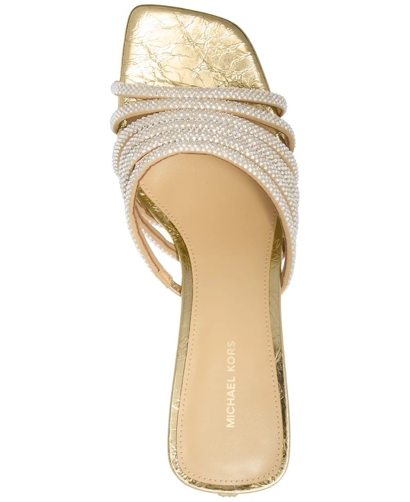 Michael Kors Women's Haisley Kitten Heel Sandals