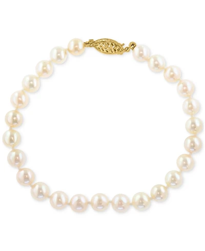 Effy Cultured Akoya Pearl (6mm) Filigree Clasp Bracelet